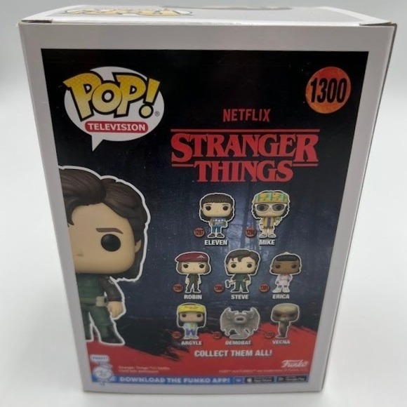 Funko Pop Stranger Things Steve Harrington 1300 Vinyl Figure with Weapon - Picture 4 of 6
